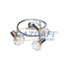 GLOBO 54802-3 Xara I Mennyezeti lámpa , 40W , 3x E14 , króm világítás