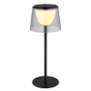 GLOBO 58462S MARIAM LED asztali lámpa 1,80 230V IP44 1xLED fekete d=130 mm 150lm 3000K