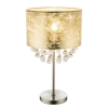 GLOBO Amy nikkel-arany kristály asztali lámpa (GLO-15187T3) E27 1 izzós IP20