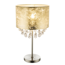 GLOBO Amy nikkel-arany kristály asztali lámpa (GLO-15187T3) E27 1 izzós IP20 világítás