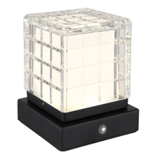 GLOBO Asztali/fali lámpa LUNKI Fekete 1xLED 2,5W világítás