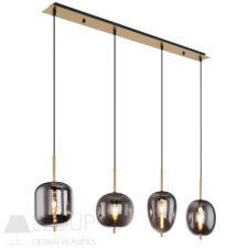 GLOBO BLACKY I 15345-4MM Függeszték fém matt réz alaplap világítás