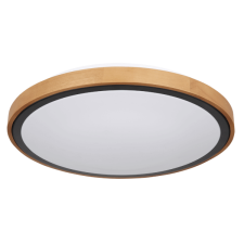 GLOBO BRUNO MENNYEZETI LÁMPA 1XLED,1000LM 3000-6000K, FÉM FEKETE/FA BARNA világítás