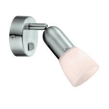 GLOBO Cathy nikkel-fehér fali spotlámpa (GLO-5453-1) E14 1 izzós IP20 világítás