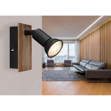 GLOBO Drew spotlámpa 1 izzós sötétbarna 60 mm x 105 mm világítás