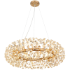 Globo Eastern Europe s.r.o Glamour kristály csillár arany színben - Katrina Globo 64135H3