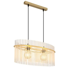 GLOBO Gorley arany-opál függesztett lámpa (GLO-15698H3M) E27 2 izzós IP20 világítás