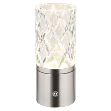 GLOBO Lunki nikkel-átlátszó LED asztali lámpa (GLO-21010N) LED 1 izzós IP20 világítás