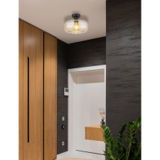 GLOBO mennyezeti lámpa 1 izzós fekete matt 280 mm x 205 mm világítás