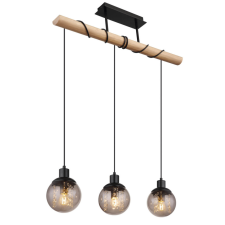 GLOBO RICHARD 15657-3H függeszték kristály dekorral, 3x25W E27 világítás