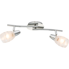 GLOBO Roy króm-fehér mennyezeti spotlámpa (GLO-54985-2) E14 2 izzós IP20 világítás