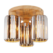 GLOBO Run barna-füstszínű  kristály mennyezeti lámpa (GLO-60220346) E27 3 izzós IP20 világítás