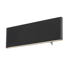 GLOBO Siegfried fekete LED fali lámpa (GLO-41751-8B) LED 1 izzós IP20 világítás