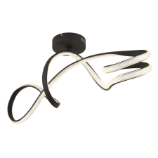 GLOBO Swirl fekete LED mennyezeti lámpa (GLO-67341DS) LED 1 izzós IP20 világítás