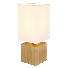 GLOBO Valentino barna-fehér asztali lámpa (GLO-21628W) E27 1 izzós IP20 világítás