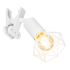 GLOBO Xara I fehér csiptetős spotlámpa (GLO-54802WK) E14 1 izzós IP20 világítás