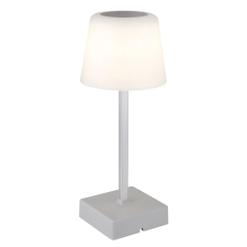 GLOBO Xayden ezüst-opál LED asztali lámpa (GLO-28061SI) LED 1 izzós IP20 világítás