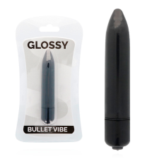 GLOSSY - VÉKONY VIBRÁLÓ FEKETE VIBRÁTOR vibrátorok