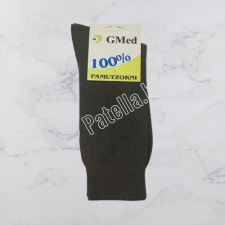 GMED 100% pamut zokni sötétszürke 39-40 férfi zokni