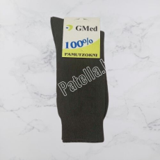 GMED 100% pamut zokni sötétszürke 43-44