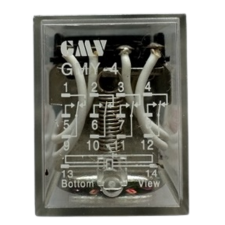 GMV miniatűr ipari relé  5A 230V AC GMY-4 villanyszerelés