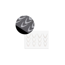 GNB Dual Reverse Tip szilikon mosolyvonal forma 12db körömdíszítő