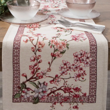  Gobelin asztalterítő japán cseresznyevirágokkal Natúr 40x100 cm +/-5% lakástextília