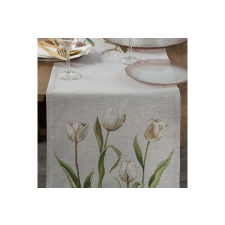 Gobelin tulipán mintás asztali futó Szürke 40x100 cm +/-5% party kellék