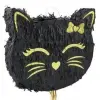 Godan Fekete cicafej alakú pinata - 35 cm