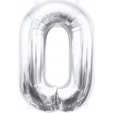 Godan Fólia Lufi - 85 cm, 0-ás, Ezüst (608407) party kellék