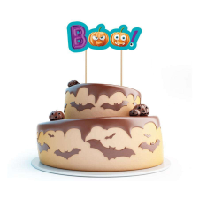 Godan Halloween, Boo torta dekoráció 18 cm party kellék