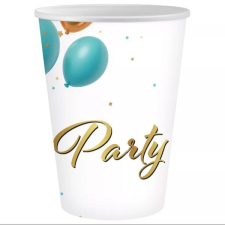 Godan Papírpohár „Party&quot; felirattal, 250 ml - 6 db-os party kellék
