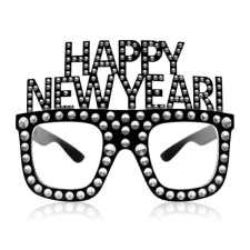 Godan Partiszemüveg „Happy New Year&quot; felirattal - Fekete party kellék