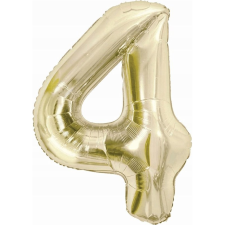 Godan Szám Fólia Lufi - 4-es, 85 cm, Pezsgőszínű (CH-B8H4) party kellék