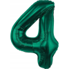 Godan Szám Fólia Lufi - 4-es, 85 cm, Zöld (585168)