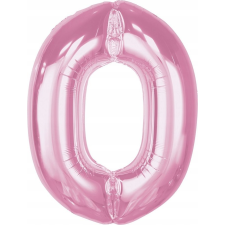 Godan Szám Fólia Lufi - 92 cm, 0-ás, Rózsaszín (633836) party kellék