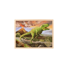 Goki 57389 - fa dinoszauruszos kirakó - T-Rex puzzle, kirakós