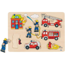 Goki 57907 Fogantyús Kirakó Tűzoltóság (212480) kreatív és készségfejlesztő