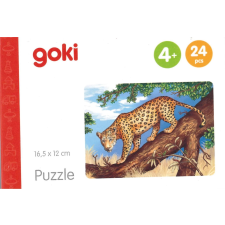 goki fa puzzle afrikai állatok: zsiráfok 24 darabos puzzle, kirakós