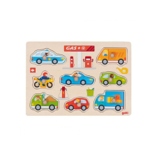 Goki fa puzzle: benzinkút, 8 db puzzle, kirakós