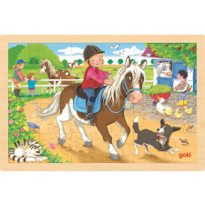 Goki fa puzzle farm pónikkal 24 darabos puzzle, kirakós