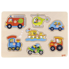 Goki Fogós puzzle - járművek, GOKI GK57491 puzzle, kirakós