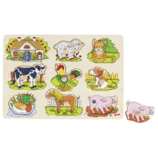 Goki Hangot adó puzzle - farm állatok oktatójáték