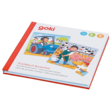 Goki Mágneses puzzle könyv, tanya puzzle, kirakós