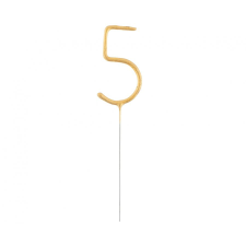  Gold, Arany 5-ös csillagszóró 17 cm party kellék