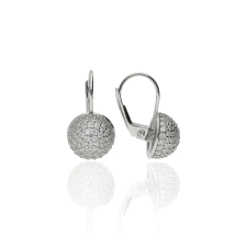 Gold earrings for ladies AU62306 - 14 karátos arany női fülbevaló hagyományos zárral fülbevaló