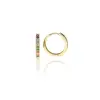 Gold earrings for ladies AU78643 - 14 karátos arany női fülbevaló bepattintós zárral