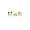 Gold earrings for ladies AU79890 - 14 karátos arany női beszúrós fülbevaló