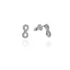 Gold earrings for ladies AU81685 - 14 karátos arany női beszúrós fülbevaló pár