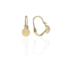 Gold earrings for ladies AU86919 - 14 karátos arany fülbevaló elöl kapcsolódó zárral